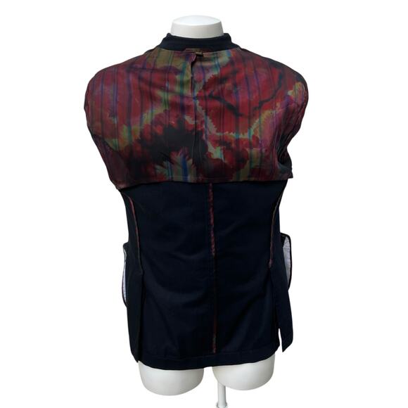 Kroon Blazer Jacket 42 R Black Sting Wash Two Button Cotton Careerwear Preppy - Picture 9 of 16